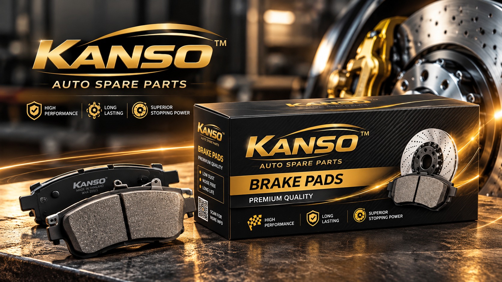 KANSO Brake Pads — Premium Quality