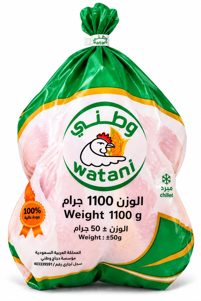 دجاج وطني كامل 1100 جرام