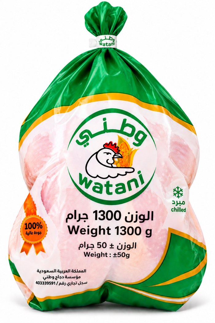 دجاج وطني كامل 1300 جرام