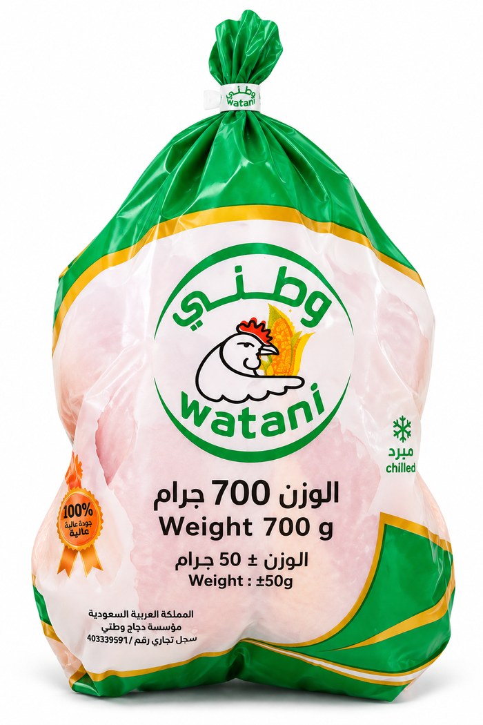 دجاج وطني كامل 700 جرام